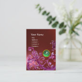 MAGIC BERRIES MONOGRAM GEM ruby red green Visitekaartje (Staand voorkant)