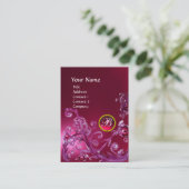 MAGIC BERRIES MONOGRAM GEM ruby roze Visitekaartje (Staand voorkant)