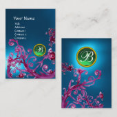 MAGIC BERRIES MONOGRAM GEM sapphire blue green Visitekaartje (Voorkant / Achterkant)