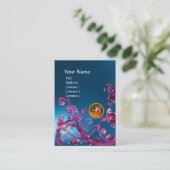 MAGIC BERRIES MONOGRAM GEM sapphire blue sinaasapp Visitekaartje (Staand voorkant)