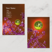 MAGIC BERRIES MONOGRAM GEM topaz oranje geel Visitekaartje (Voorkant / Achterkant)