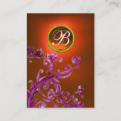 MAGIC BERRIES MONOGRAM GEM topaz sinaasappel Visitekaartje (Achterkant)