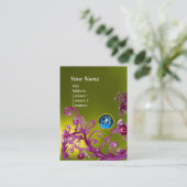 MAGIC BERRIES MONOGRAM GEM topaz yellow blue Visitekaartje (Staand voorkant)