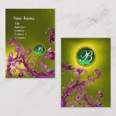 MAGIC BERRIES MONOGRAM GEM topaz yellow green Visitekaartje (Voorkant / Achterkant)