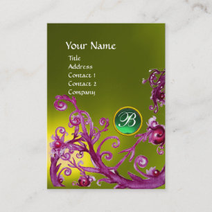 MAGIC BERRIES MONOGRAM GEM topaz yellow green Visitekaartje