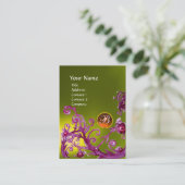 MAGIC BERRIES MONOGRAM GEM topaz yellow sinaasappe Visitekaartje (Staand voorkant)