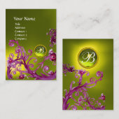 MAGIC BERRIES MONOGRAM GEM topaz yellow Visitekaartje (Voorkant / Achterkant)