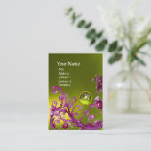MAGIC BERRIES MONOGRAM GEM topaz yellow Visitekaartje (Staand voorkant)