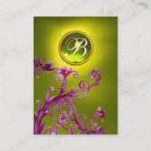 MAGIC BERRIES MONOGRAM GEM topaz yellow Visitekaartje (Achterkant)