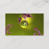 MAGIC BERRIES MONOGRAM GEM yellow Visitekaartje (Achterkant)