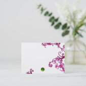 MAGIC BERRIES MONOGRAM Green Gem, White Visitekaartje (Staand voorkant)