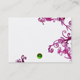MAGIC BERRIES MONOGRAM Green Gem, White Visitekaartje