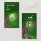 MAGIC BERRIES MONOGRAM green Visitekaartje (Voorkant / Achterkant)