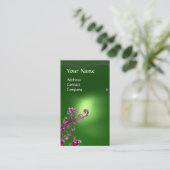 MAGIC BERRIES MONOGRAM green Visitekaartje (Staand voorkant)
