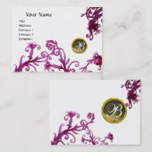 MAGIC BERRIES MONOGRAM, Grey Agate eggshell Visitekaartje (Voorkant / Achterkant)