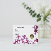 MAGIC BERRIES MONOGRAM, Grey Agate eggshell Visitekaartje (Staand voorkant)