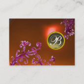 MAGIC BERRIES MONOGRAM, Grey Agate topaz sinaasapp Visitekaartje (Achterkant)