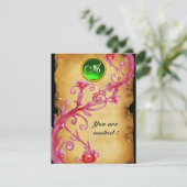 MAGIC BERRIES MONOGRAM, groen Kaart (Staand voorkant)