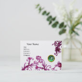 MAGIC BERRIES MONOGRAM jade groen platina Visitekaartje (Staand voorkant)