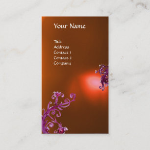 MAGIC BERRIES MONOGRAM oranje Visitekaartje