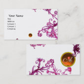MAGIC BERRIES MONOGRAM oranje wit Visitekaartje (Voorkant / Achterkant)