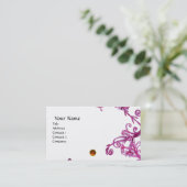 MAGIC BERRIES MONOGRAM oranje wit Visitekaartje (Staand voorkant)