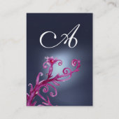 MAGIC BERRIES MONOGRAM paars rood blauw donker Visitekaartje (Achterkant)