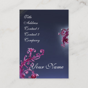 MAGIC BERRIES MONOGRAM paars rood blauw donker Visitekaartje