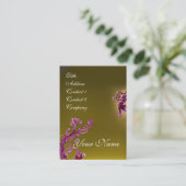 MAGIC BERRIES MONOGRAM paars rood geel Visitekaartje (Staand voorkant)