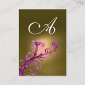 MAGIC BERRIES MONOGRAM paars rood geel Visitekaartje (Achterkant)