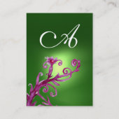 MAGIC BERRIES MONOGRAM paars rood groen Visitekaartje (Achterkant)