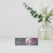 MAGIC BERRIES MONOGRAM paars rood wit Mini Visitekaartje (Staand voorkant)