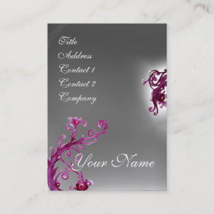 MAGIC BERRIES MONOGRAM paars rood wit Visitekaartje