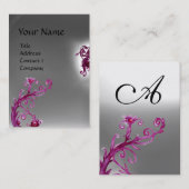 MAGIC BERRIES MONOGRAM paars rood wit Visitekaartje (Voorkant / Achterkant)