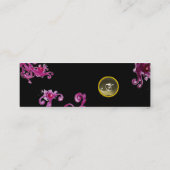 MAGIC BERRIES MONOGRAM paars roze grijs Mini Visitekaartje (Achterkant)