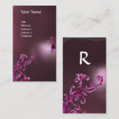 MAGIC BERRIES MONOGRAM paars Visitekaartje (Voorkant / Achterkant)