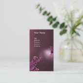 MAGIC BERRIES MONOGRAM paars Visitekaartje (Staand voorkant)