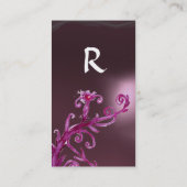 MAGIC BERRIES MONOGRAM paars Visitekaartje (Achterkant)