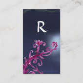 MAGIC BERRIES MONOGRAM paars Visitekaartje (Achterkant)