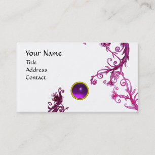 MAGIC BERRIES MONOGRAM paars wit Visitekaartje