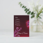 MAGIC BERRIES MONOGRAM paarse bogundie Visitekaartje (Staand voorkant)