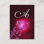 MAGIC BERRIES MONOGRAM paarse bogundie Visitekaartje (Achterkant)