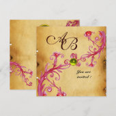 MAGIC BERRIES MONOGRAM Parchment Yellow Topaz Kaart (Voorkant / Achterkant)