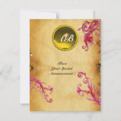 MAGIC BERRIES MONOGRAM Parchment Yellow Topaz Kaart (Achterkant)