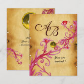 MAGIC BERRIES MONOGRAM Parchment Yellow Topaz Kaart (Voorkant / Achterkant)