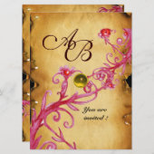 MAGIC BERRIES MONOGRAM Parchment Yellow topaz Kaart (Voorkant / Achterkant)