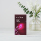 MAGIC BERRIES MONOGRAM Red burgundy Visitekaartje (Staand voorkant)