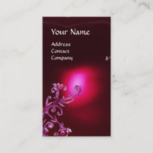 MAGIC BERRIES MONOGRAM Red burgundy Visitekaartje