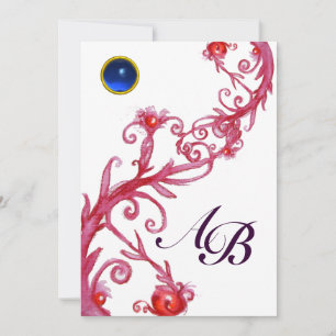 MAGIC BERRIES, MONOGRAM red sapphire Kaart