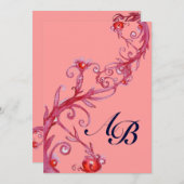 MAGIC BERRIES, MONOGRAM Red violet Kaart (Voorkant / Achterkant)